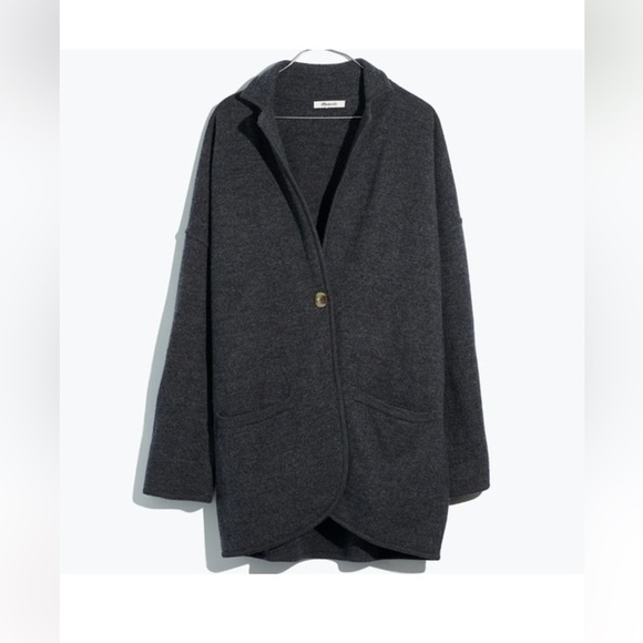 Madewell Jackets & Blazers - Madewell Charcoal Wool Blend Coat